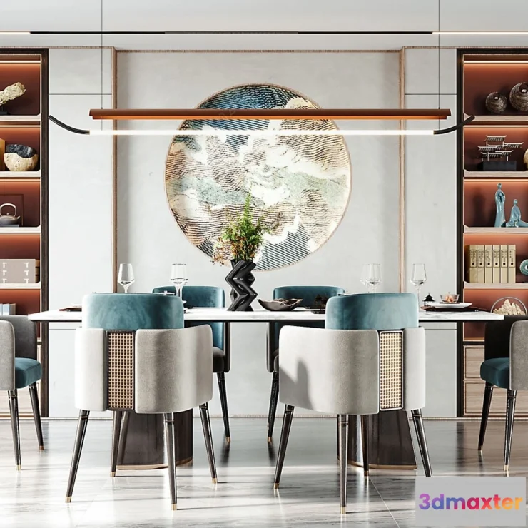 1359997 - Dining Room - 3D Models - 3D Interior Scenes - 162 3D Max