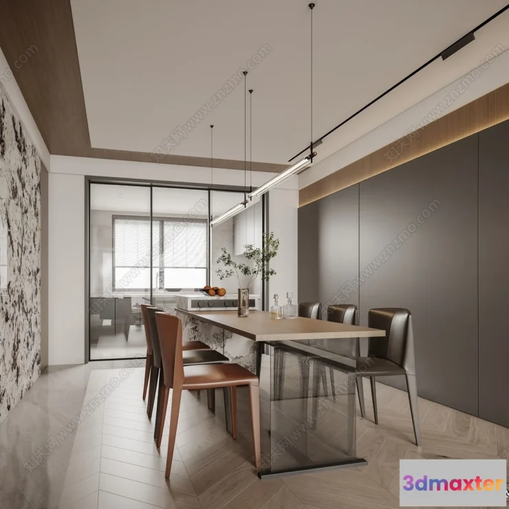 1360382 - Dining Room - 3D Models - 3D Interior Scenes - 168 3D Max