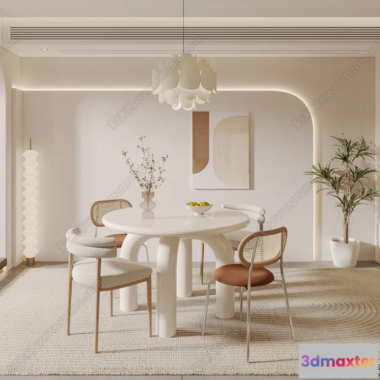 1360514 - Dining Room - 3D Models - 3D Interior Scenes - 170 3D Max