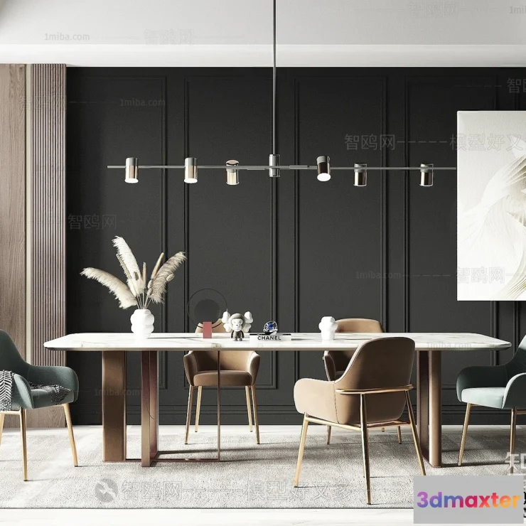 1360604 - Dining Room - Villas 3D Interior Scene - 3D Models - 202 3D Max