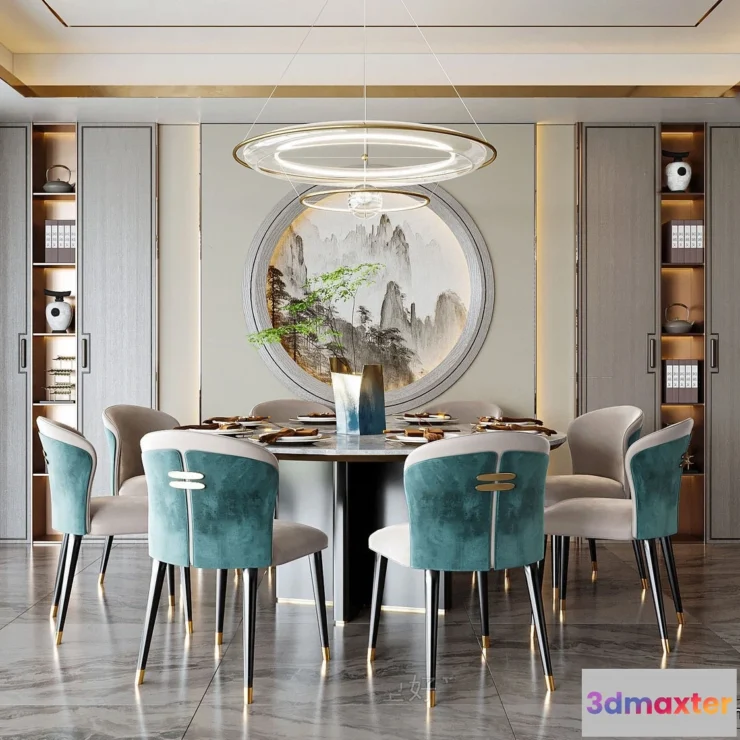 1360883 - Dining Room - 3D Models - 3D Interior Scenes - 176 3D Max