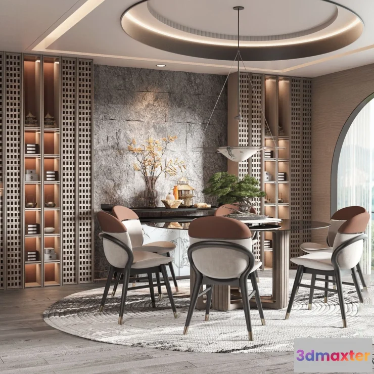 1360948 - Dining Room - 3D Models - 3D Interior Scenes - 177 3D Max