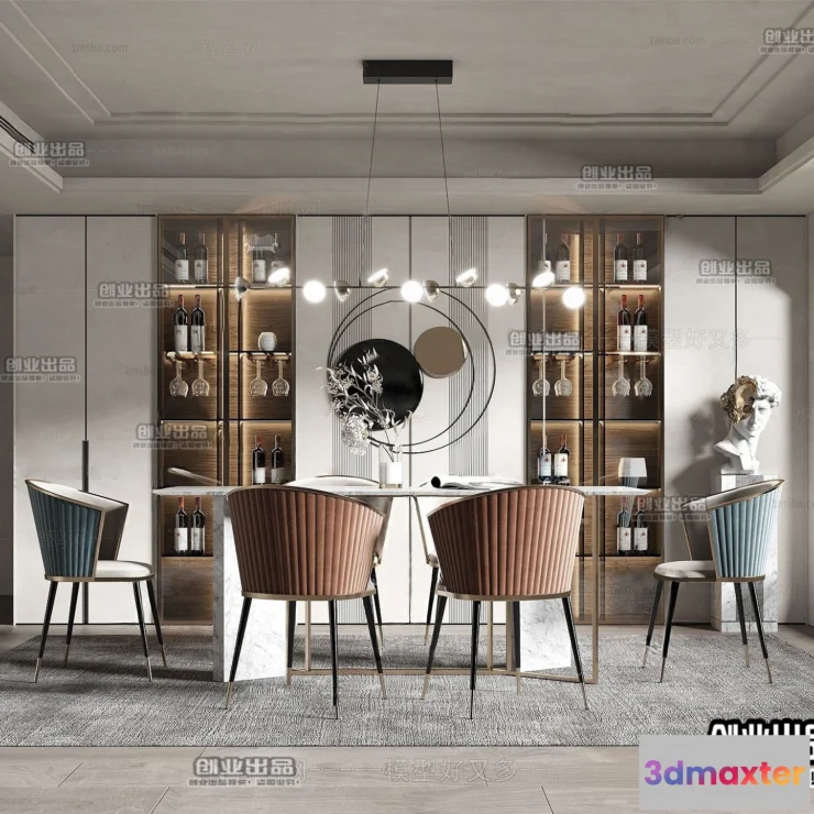 1362056 - Dining Room - Modern Style Interior 3D Scenes - 012 3D Max