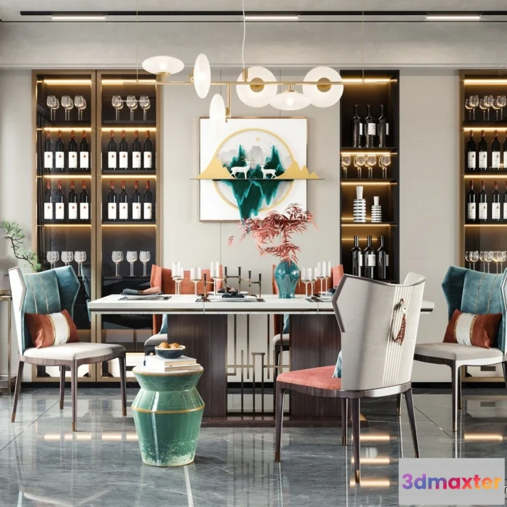 1362285 - Dining Room - 3D Models - 3D Interior Scenes - 197 3D Max