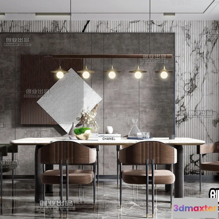1362324 - Dining Room - Modern Style Interior 3D Scenes - 016 3D Max