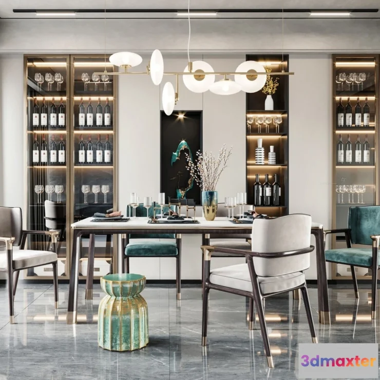 1362360 - Dining Room - 3D Models - 3D Interior Scenes - 198 3D Max