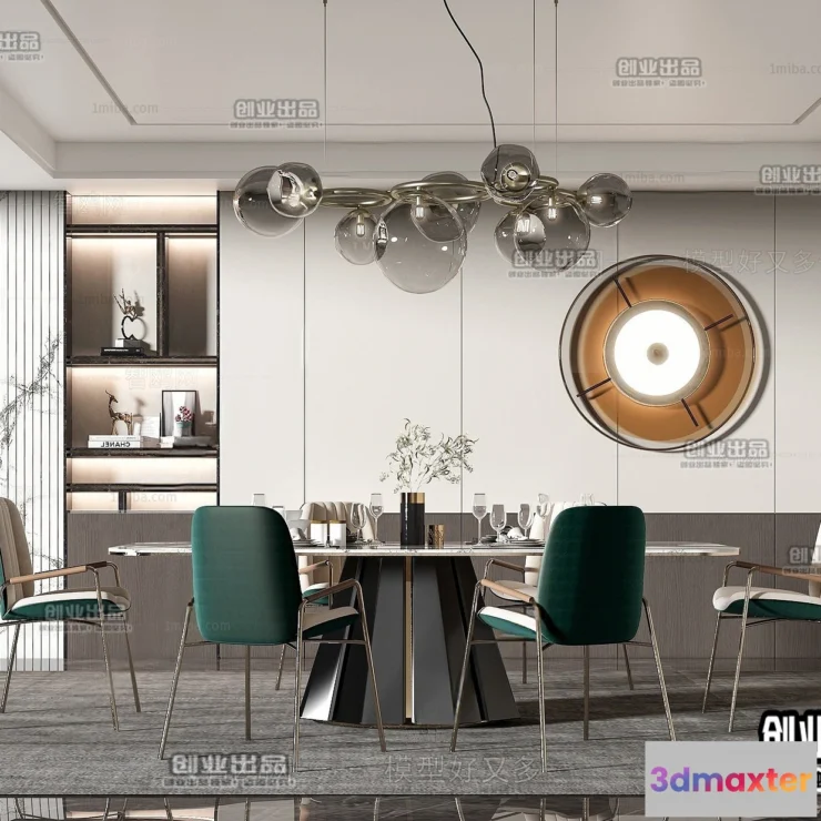 1362461 - Dining Room - Modern Style Interior 3D Scenes - 018 3D Max