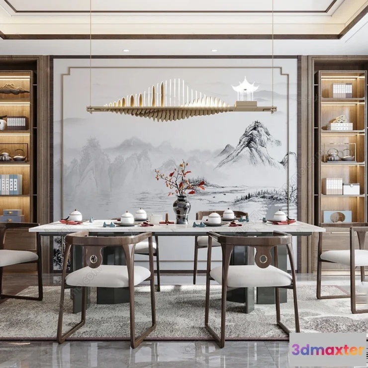 1362490 - Dining Room - 3D Models - 3D Interior Scenes - 200 3D Max