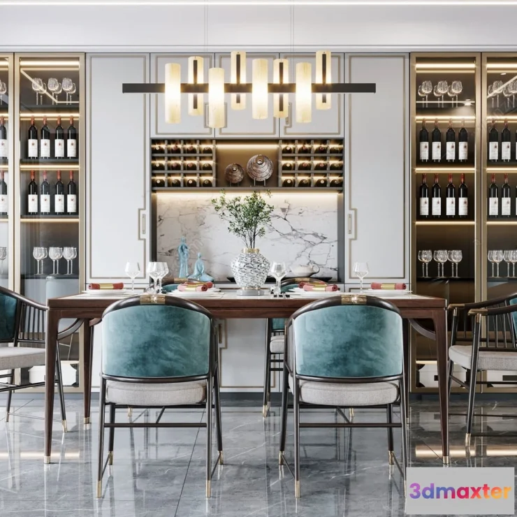 1362686 - Dining Room - 3D Models - 3D Interior Scenes - 203 3D Max