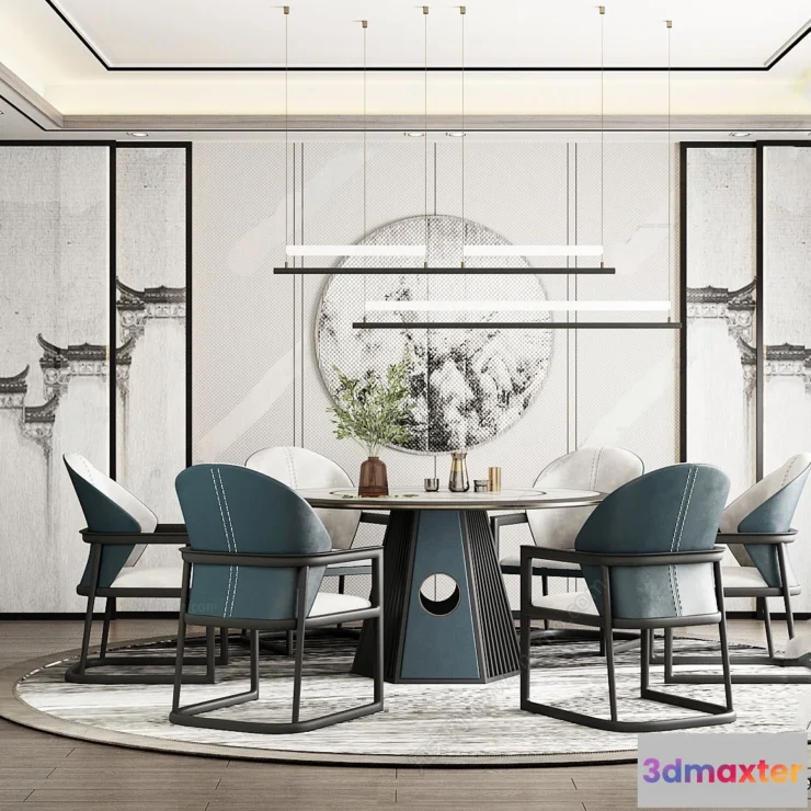 1362830 - Dining Room - 3D Models - 3D Interior Scenes - 205 3D Max