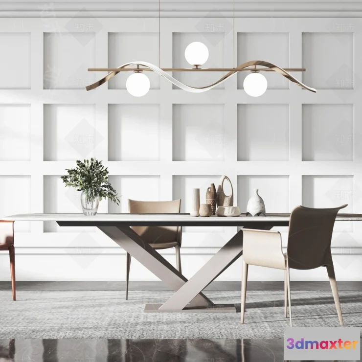 1363154 - Dining Room - 3D Models - 3D Interior Scenes - 210 3D Max