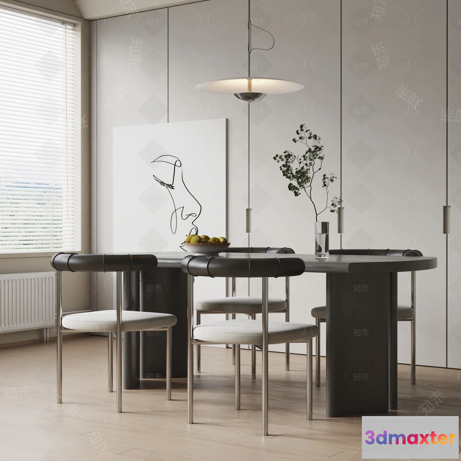 1363280 - Dining Room - 3D Models - 3D Interior Scenes - 212 3D Max