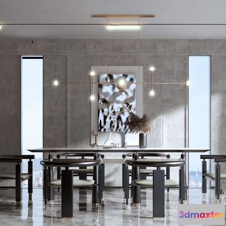 1363347 - Dining Room - 3D Models - 3D Interior Scenes - 213 3D Max