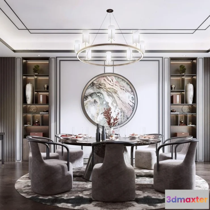 1363479 - Dining Room - 3D Models - 3D Interior Scenes - 215 3D Max