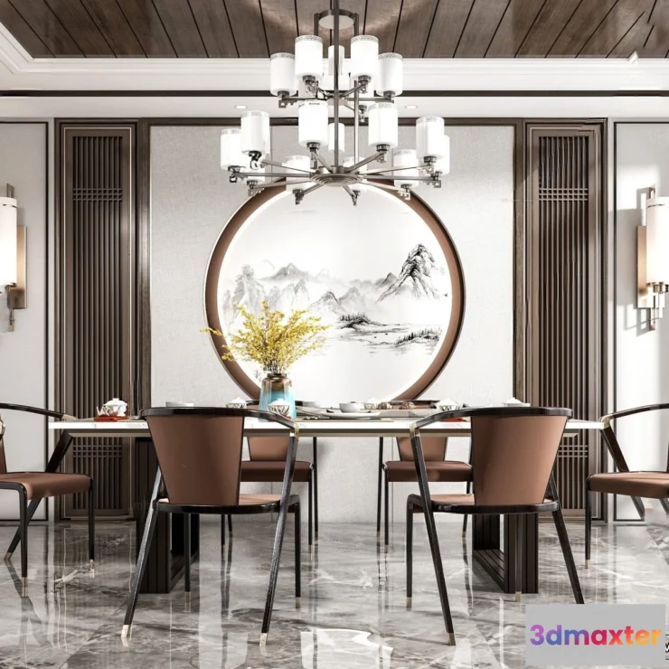 1363547 - Dining Room - 3D Models - 3D Interior Scenes - 216 3D Max