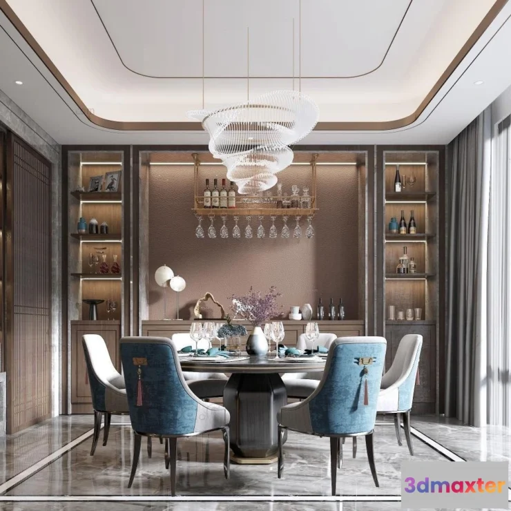 1363606 - Dining Room - 3D Models - 3D Interior Scenes - 217 3D Max