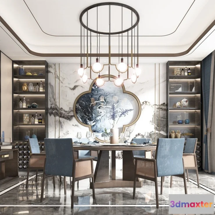 1363675 - Dining Room - 3D Models - 3D Interior Scenes - 218 3D Max