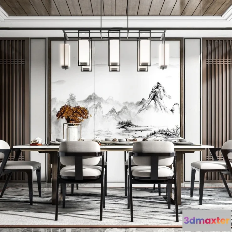 1363877 - Dining Room - 3D Models - 3D Interior Scenes - 221 3D Max
