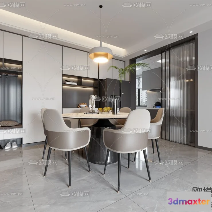 1364015 - Dining Room - 3D Models - 3D Interior Scenes - 223 3D Max