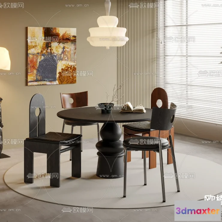 1364074 - Dining Room - 3D Models - 3D Interior Scenes - 224 3D Max
