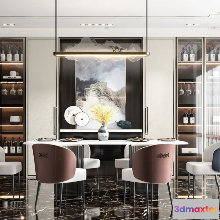 1364150 - Dining Room - 3D Models - 3D Interior Scenes - 225 3D Max