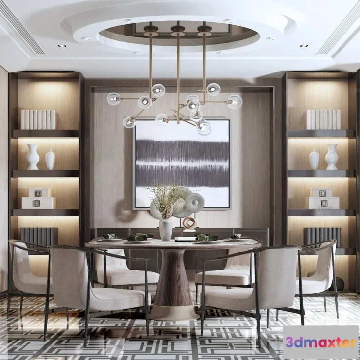 1364289 - Dining Room - 3D Models - 3D Interior Scenes - 227 3D Max