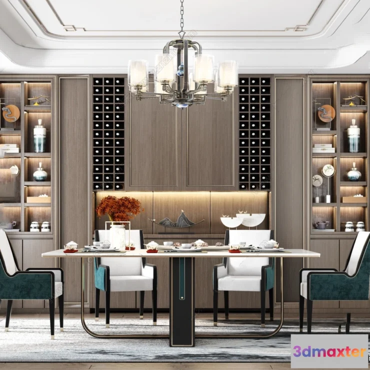 1364423 - Dining Room - 3D Models - 3D Interior Scenes - 229 3D Max