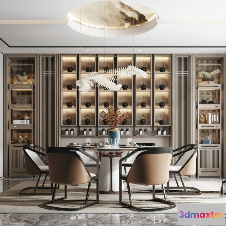 1364970 - Dining Room - 3D Models - 3D Interior Scenes - 237 3D Max