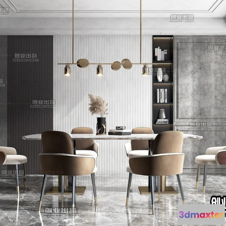 1365353 - Dining Room - Modern Style Interior 3D Scenes - 060 3D Max