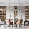 1365487 - Dining Room - Modern Style Interior 3D Scenes - 062 3D Max