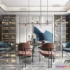 1365623 - Dining Room - Modern Style Interior 3D Scenes - 064 3D Max