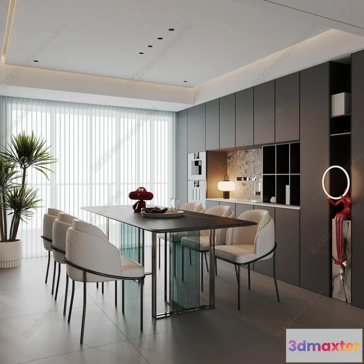 1365782 - Dining Room - 3D Models - 3D Interior Scenes - 249 3D Max