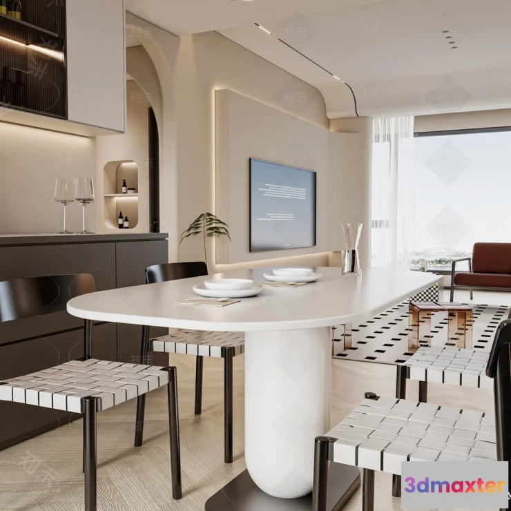 1365998 - Dining Room - 3D Models - 3D Interior Scenes - 252 3D Max