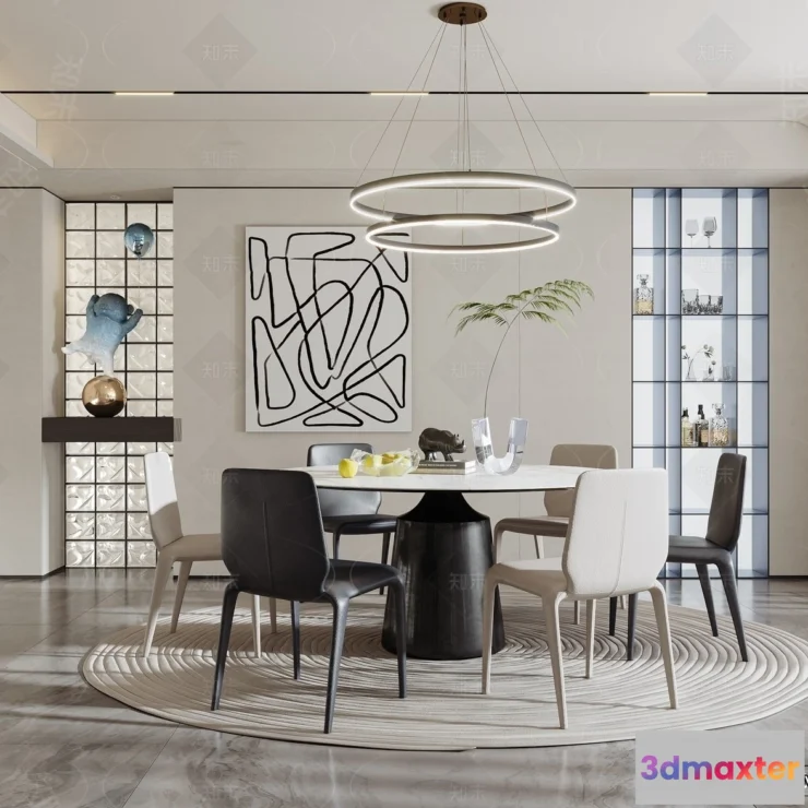1366130 - Dining Room - 3D Models - 3D Interior Scenes - 254 3D Max