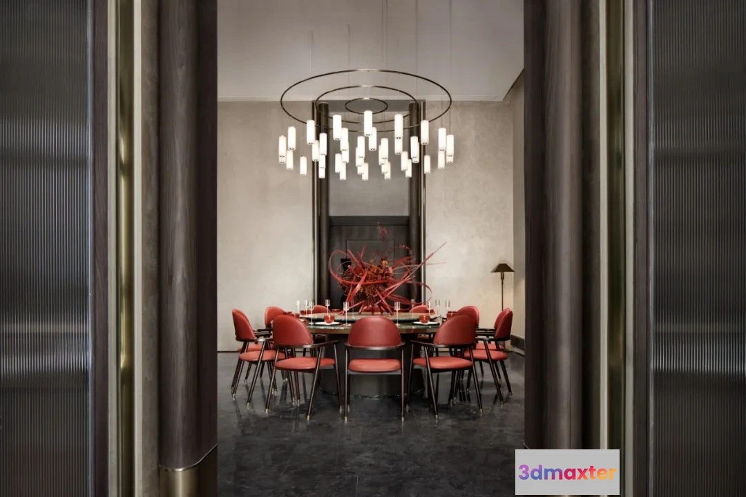 1366517 - Dining Room - Modern Style 3D Scenes - Interior Design - 007 3D Max
