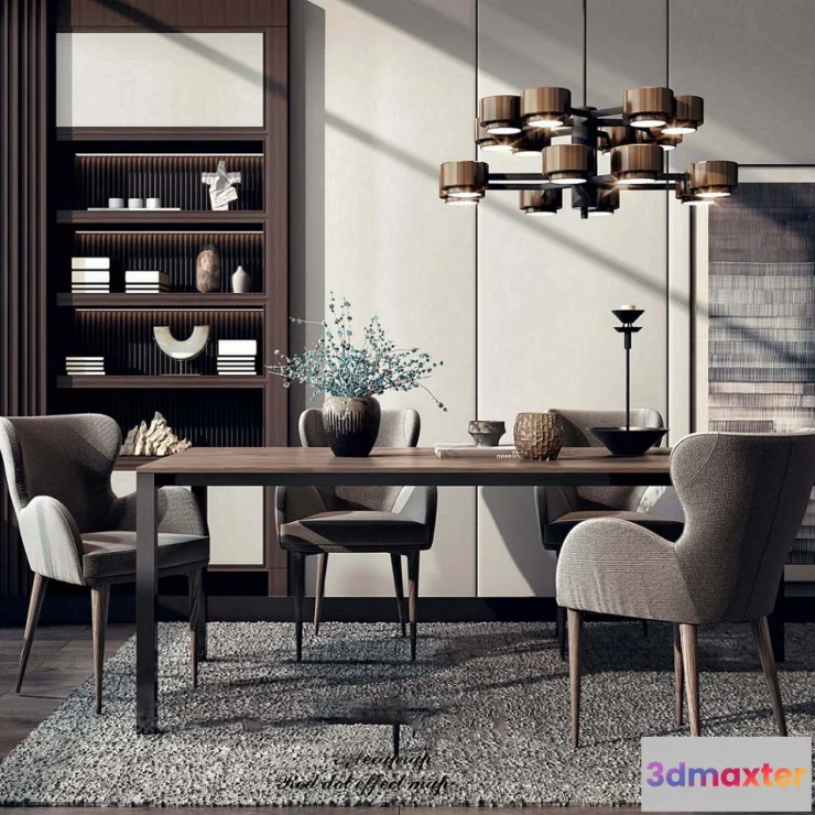 1366580 - Dining Room - Modern Style 3D Scenes - Interior Design - 008 3D Max