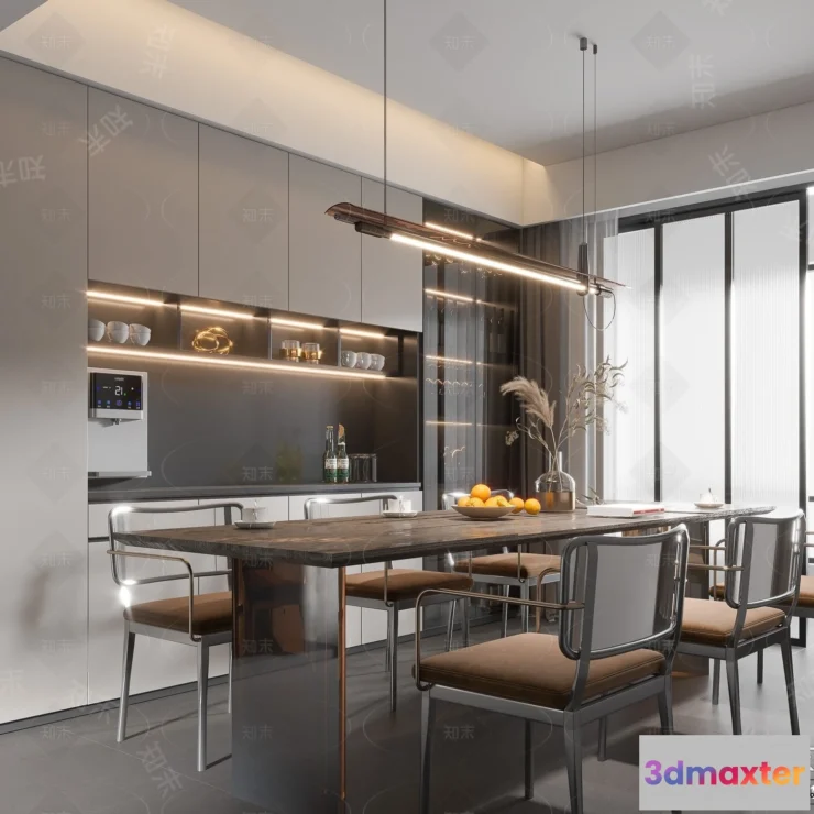 1366684 - Dining Room - 3D Models - 3D Interior Scenes - 262 3D Max