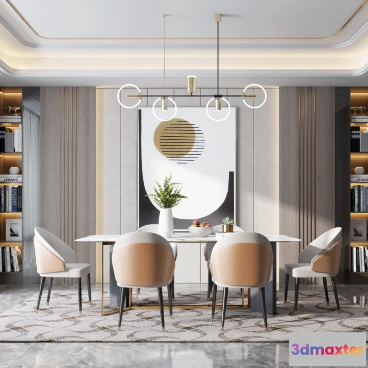 1366724 - Dining Room - Modern Style 3D Scenes - Interior Design - 010 3D Max