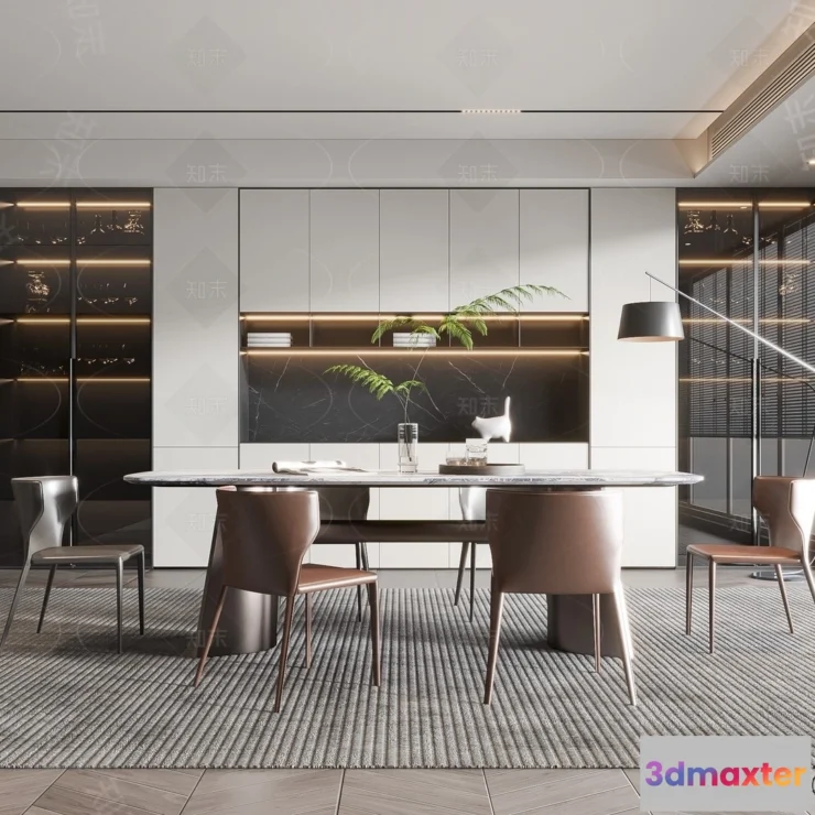 1366882 - Dining Room - 3D Models - 3D Interior Scenes - 265 3D Max