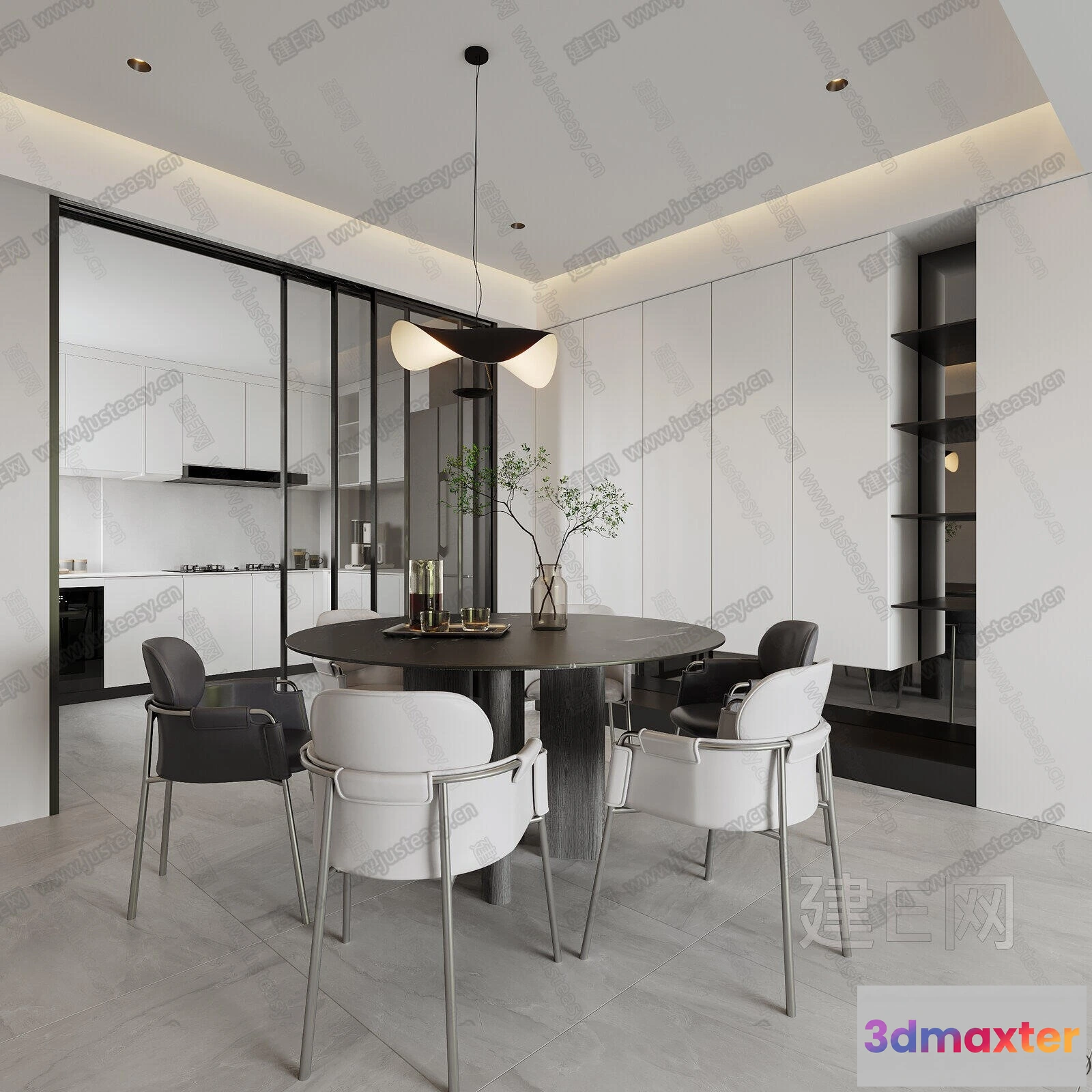 1366950 - Dining Room - 3D Models - 3D Interior Scenes - 266 3D Max