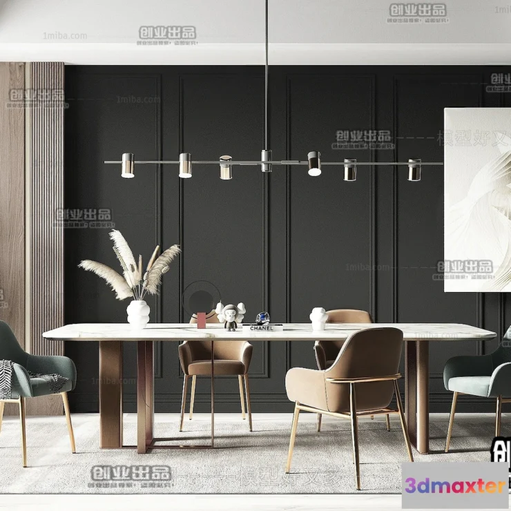 1366952 - Dining Room - Modern Style Interior 3D Scenes - 084 3D Max
