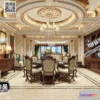 1366973 - Dining Room 3D Interior Scene Model - European Style - 003 3D Max
