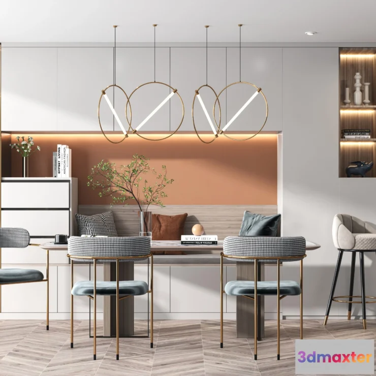 1366995 - Dining Room - Modern Style 3D Scenes - Interior Design - 014 3D Max