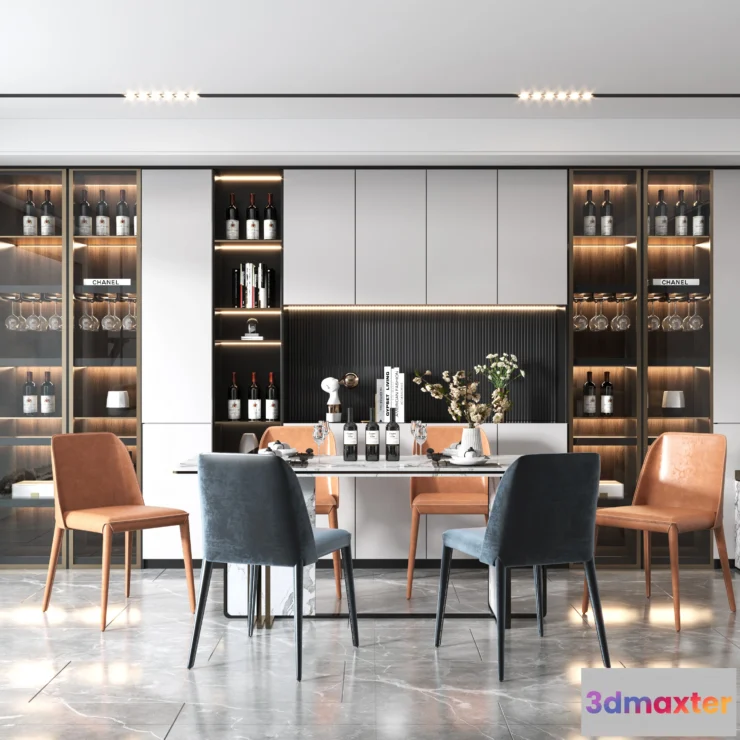 1367058 - Dining Room - Modern Style 3D Scenes - Interior Design - 015 3D Max