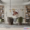 1367077 - Dining Room - Modern Style Interior 3D Scenes - 086 3D Max