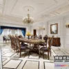 1367233 - Dining Room 3D Interior Scene Model - European Style - 007 3D Max