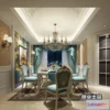 1367306 - Dining Room 3D Interior Scene Model - European Style - 008 3D Max