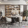 1367361 - Dining Room - Modern Style Interior 3D Scenes - 090 3D Max