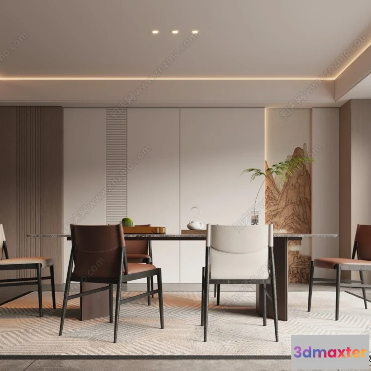 1367489 - Dining Room - 3D Models - 3D Interior Scenes - 274 3D Max