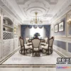 1367724 - Dining Room 3D Interior Scene Model - European Style - 014 3D Max